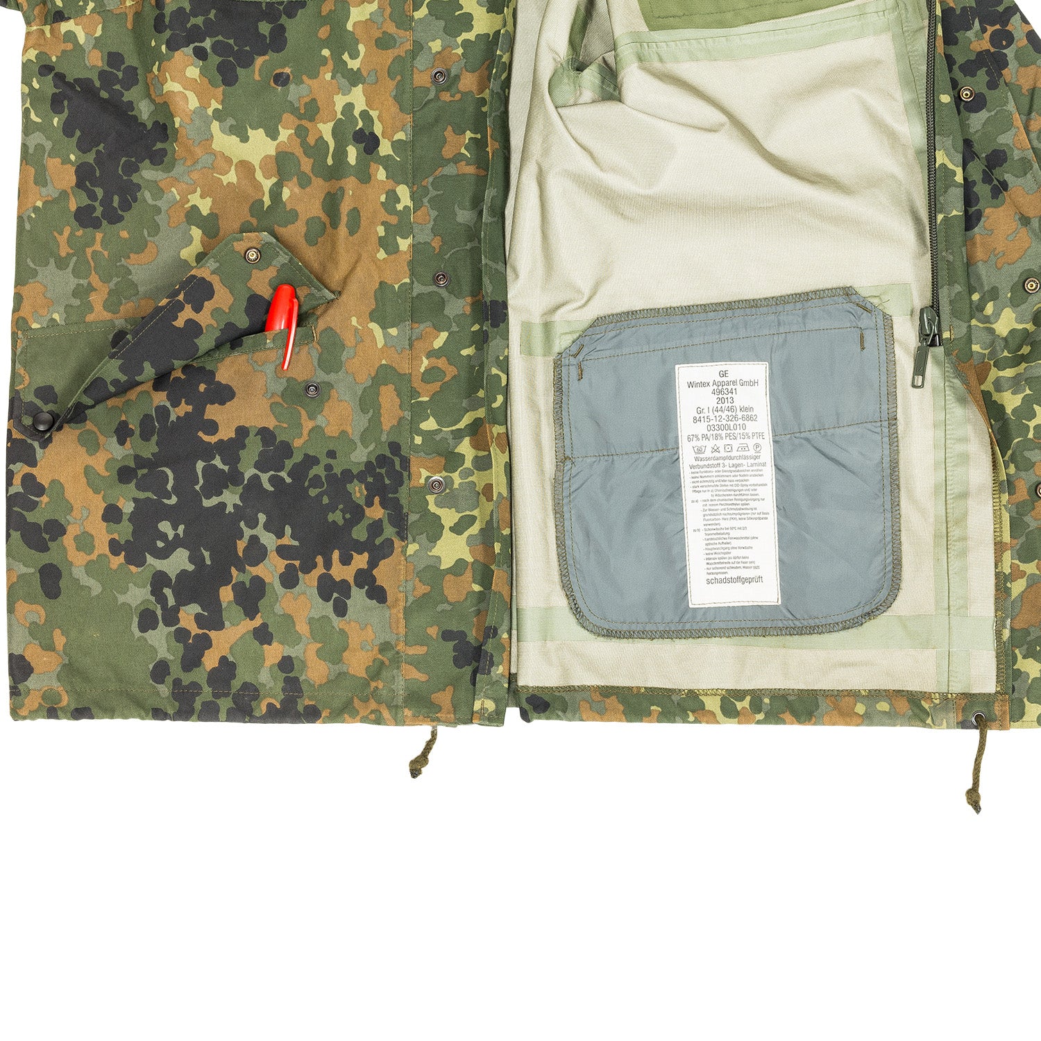Bundeswehr Hardshell Flecktarn Parka - Image 6