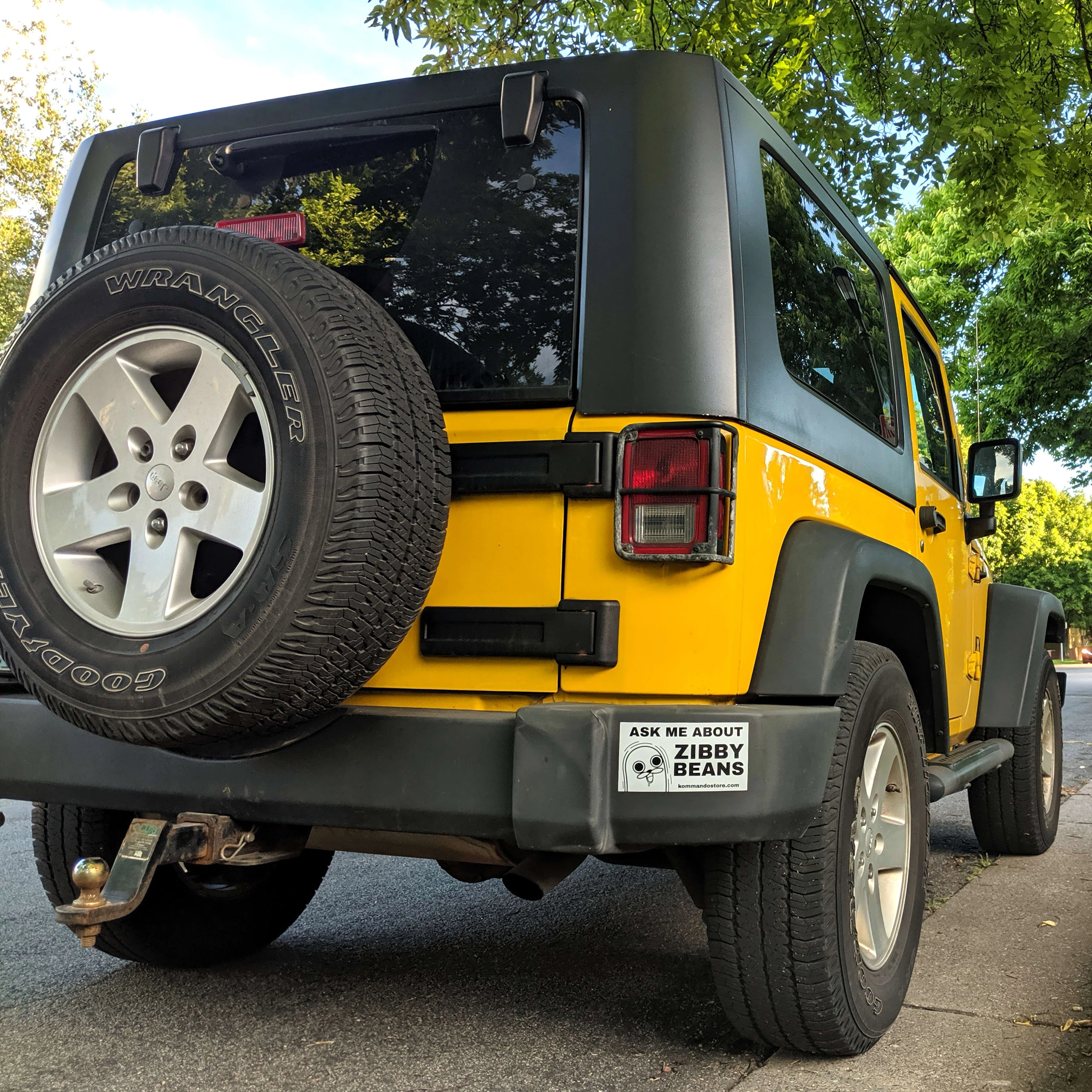 Zibby Beans Vinyl Bumper Sticker - Image 3